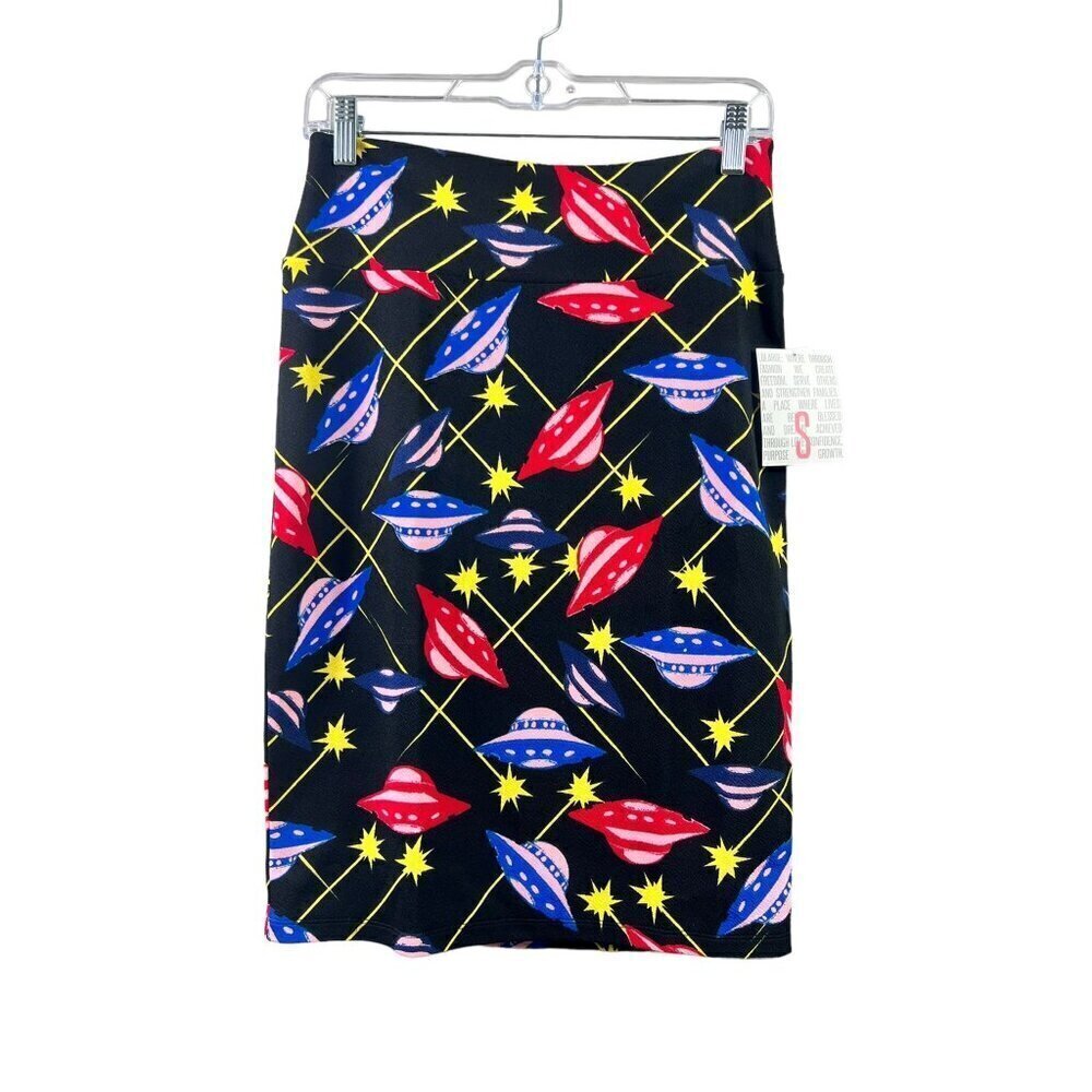 LuLaRoe Women's Outer Space Straight Skirt